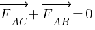 vec{F_AC} + vec{F_AB} = 0