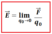 Electric field intensity formula